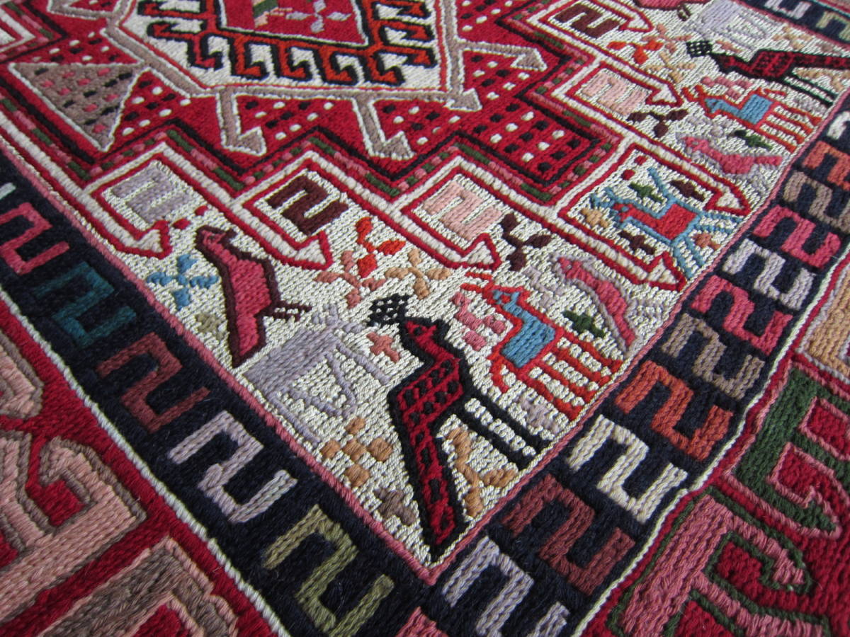 300×75】イラン直輸入☆アゼルバイジャン産キリム・KILIM□1962 300×75】イラン直輸入☆アゼルバイジャン産キリム・KILIM□1962