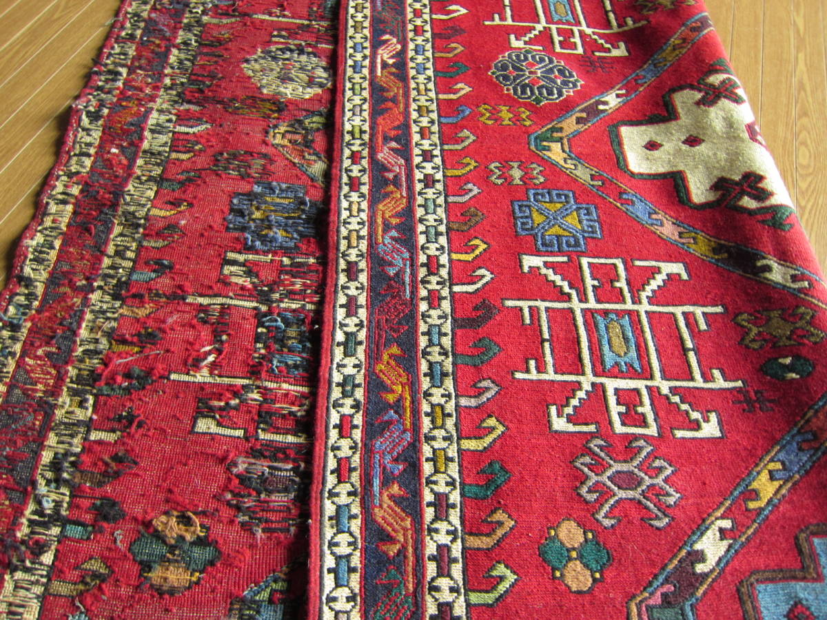 【198×150】イラン直輸入★アゼルバイジャン産キリム・KILIM■2092-450-54_画像8