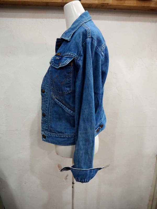 *USA made Wrangler( Wrangler ) Vintage Denim jacket G Jean size S*