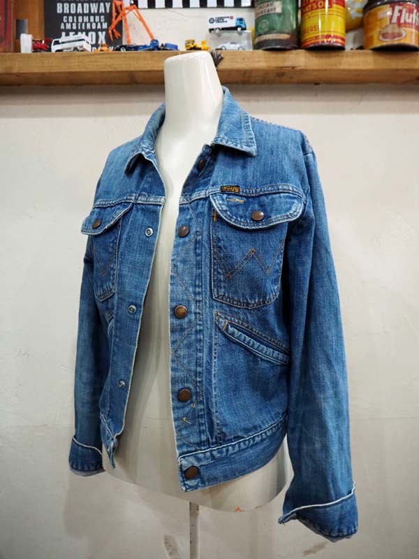 *USA made Wrangler( Wrangler ) Vintage Denim jacket G Jean size S*