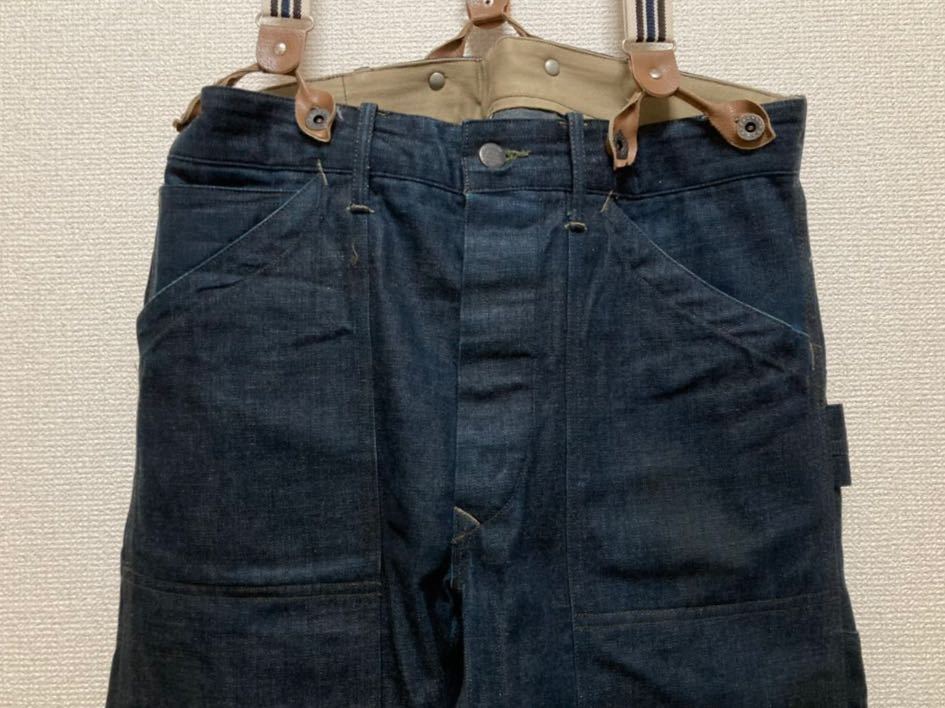 桜舞う季節 RRL ダブルアールエル☆サスペンダーボタン デニム