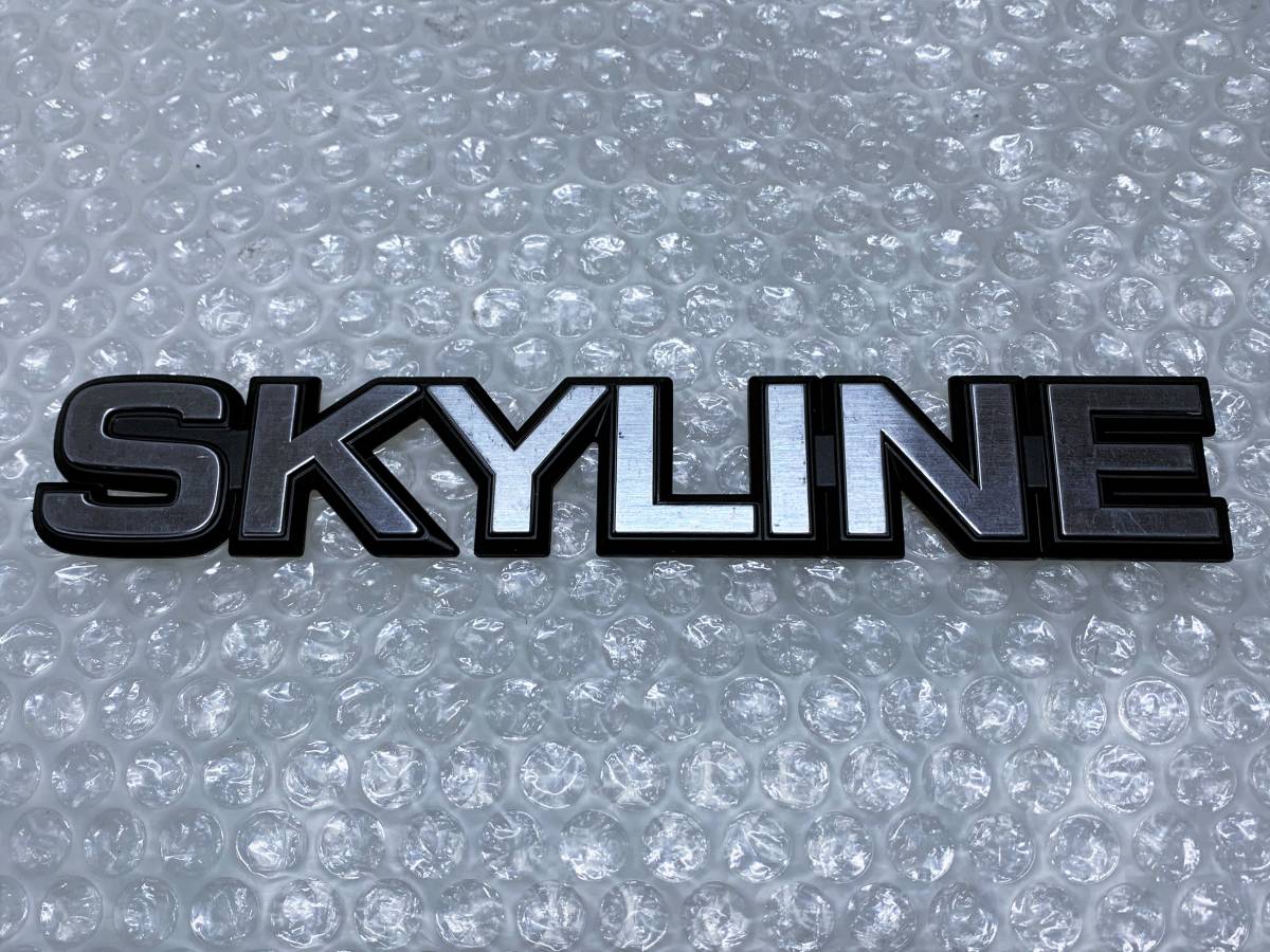 日産 スカイライン R30 DR30 純正 リアエンブレム SKYLINE Yahoo!オークション - 新品 当時物 日産 純正 SKYLINE