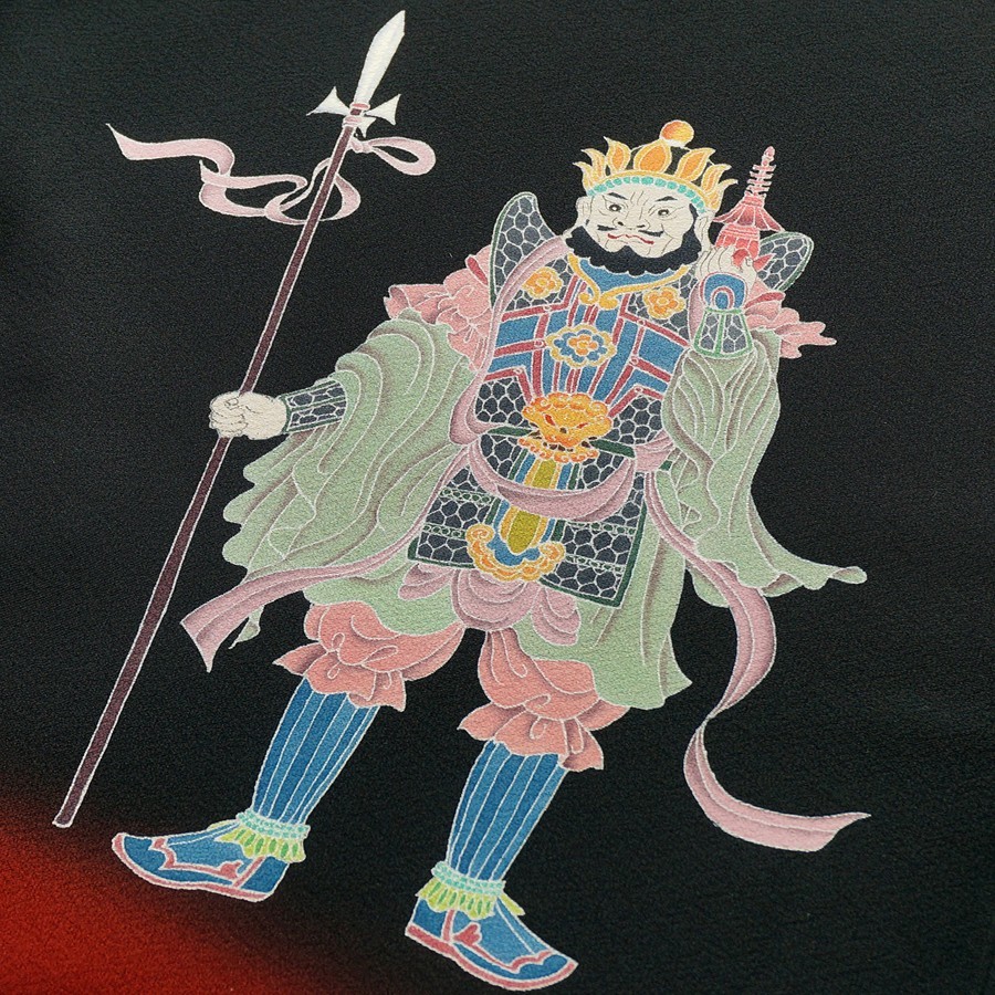 黒留袖 京加賀友禅 福を呼ぶ 七福神 落款 未仕立て 仮絵羽 在庫 黒留袖 京加賀友禅 福を呼ぶ 七福神 落款 未仕立て 仮絵羽 在庫