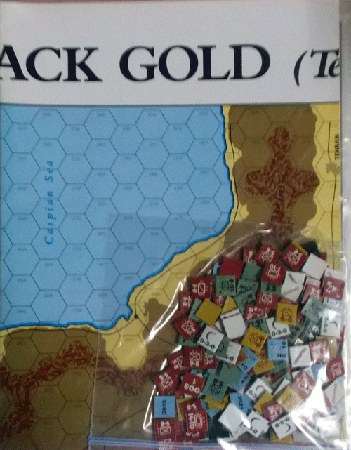 XTR/BLACK GOLD/駒と地図のみ/駒切断済/日本語訳無し