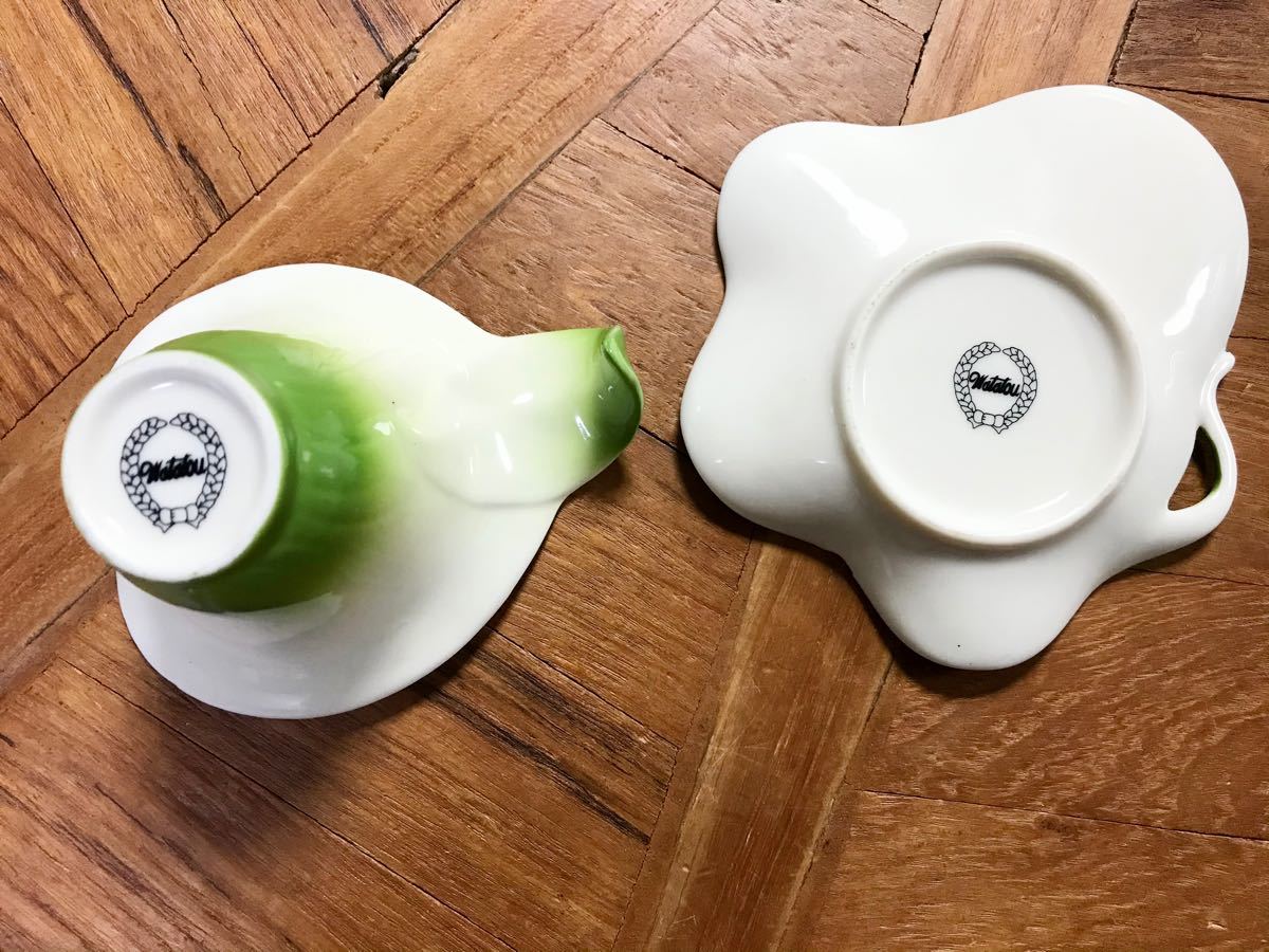 美品 希少 レア watatou ワタトウ カップ&ソーサー スプーン 全 美品 希少 レア watatou ワタトウ カップ&ソーサー スプーン 全