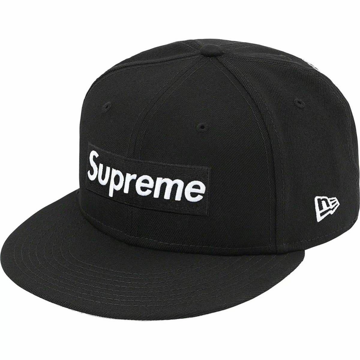 7-5/8サイズ 黒 21ss Supreme Champions Box Logo New Era Black キャップ ニューエラ ブラック_画像1