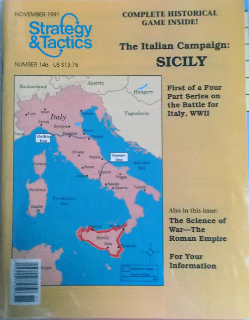 DG/STRATEGY&TACTICS NO.146/SICILY, THE ITALIAN CAMPAIGN/駒未切断/日本語訳無し