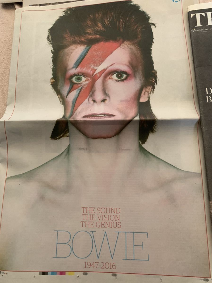 David Bowie/ News papers issued for memorial editions