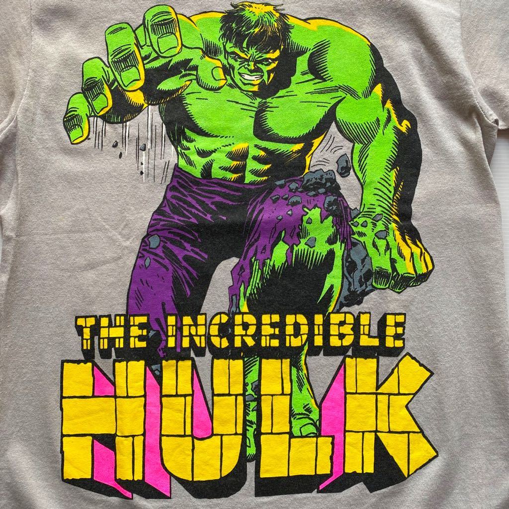 ハルク HULK MARVEL マーベル メンズ TシャツS中古 蛍光カラーがお洒落 大迫力プリント 80年代風 ラバープリント 女性OKサイズ ロスで購入