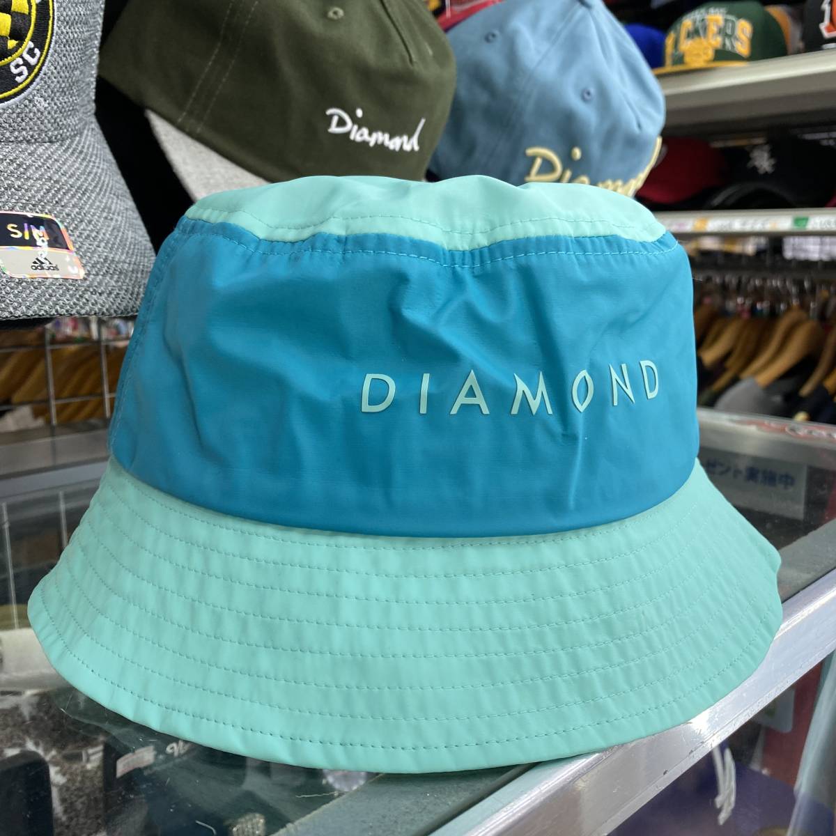 USA正規品 【S/M】 Diamond Supply Co. ダイヤモンドサプライ YACHT BUCKET HAT ヨット バケットハット 撥水 ナイロン DMNDブルー 2トーン_画像1