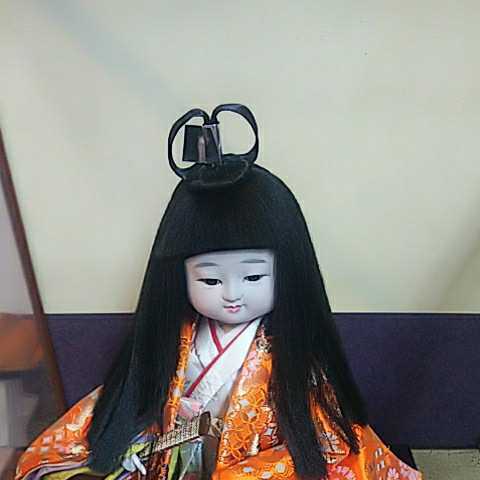 三陽作 市松人形 ガラス木枠 日本人形 着物 扇子 淳和 お人形 三陽作 市松人形 ガラス木枠 日本人形 着物 扇子 淳和 お人形