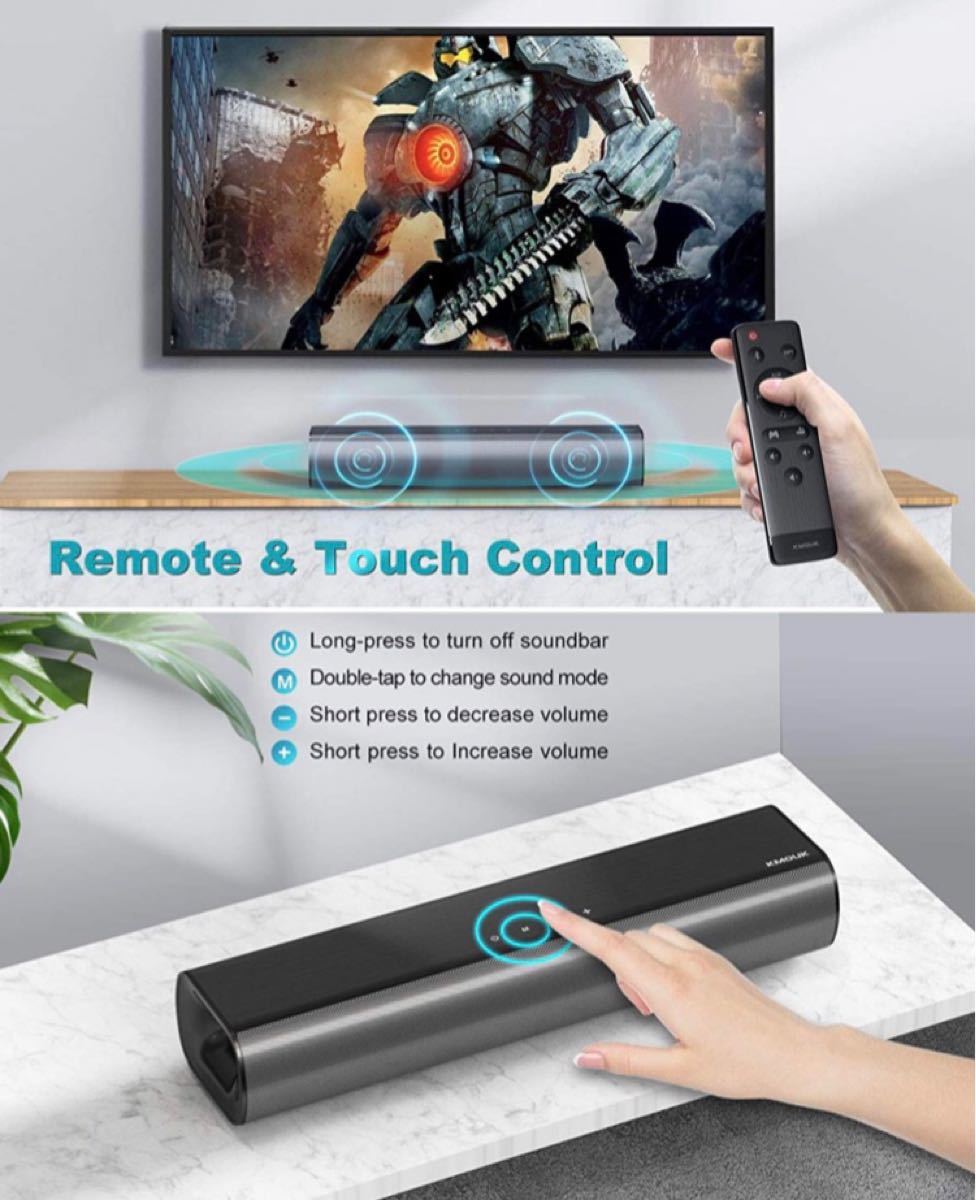 Paypayフリマ サウンドバー Kmouk ホームシアター テレビ スピーカー Bluetooth 5 0 Aux 光デジタル 入力対応 壁掛け可 Paypayフリマ サウンドバー Kmouk ホームシアター テレビ スピーカー Bluetooth 5 0 Aux 光デジタル 入力対応 壁掛け可