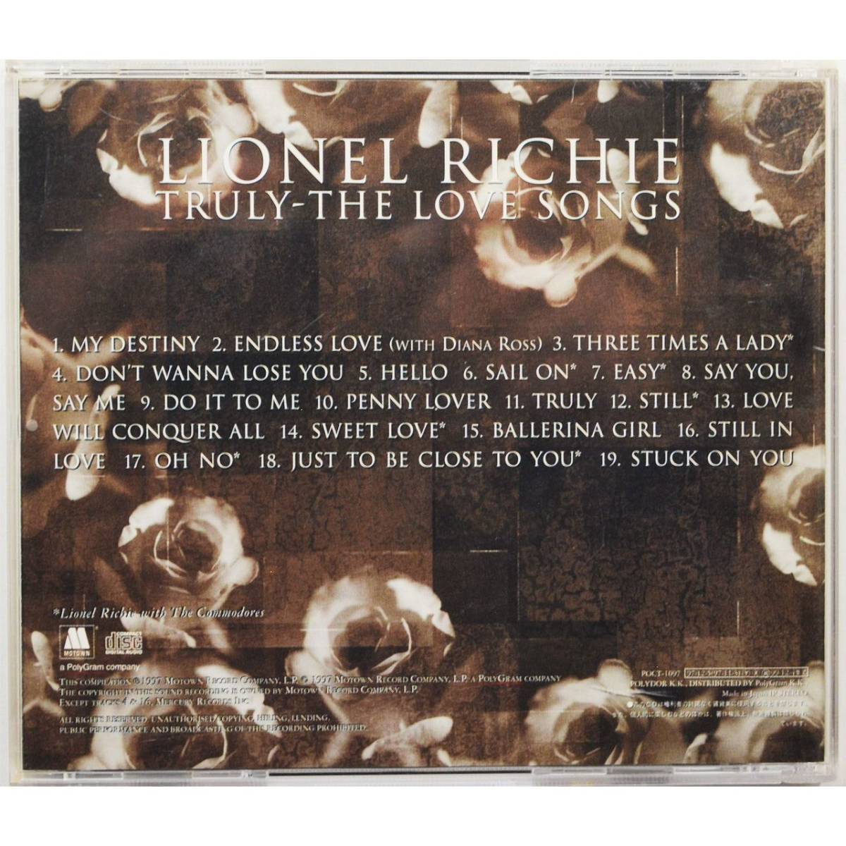 Lionel Richie / Truly～The Love Songs ◇ ライオネル・リッチー / トゥルーリー ～ ベスト・オブ・ラブ・ソング ◇ 国内盤 ◇_画像4