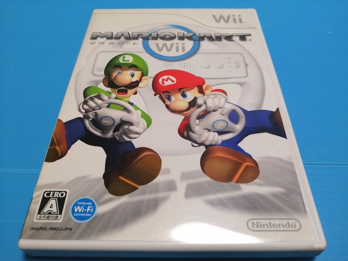 ニンテンドー Wiiマリオカート マリオカート　Wii リモコン（シロ）2個　Wii ハンドル 2個