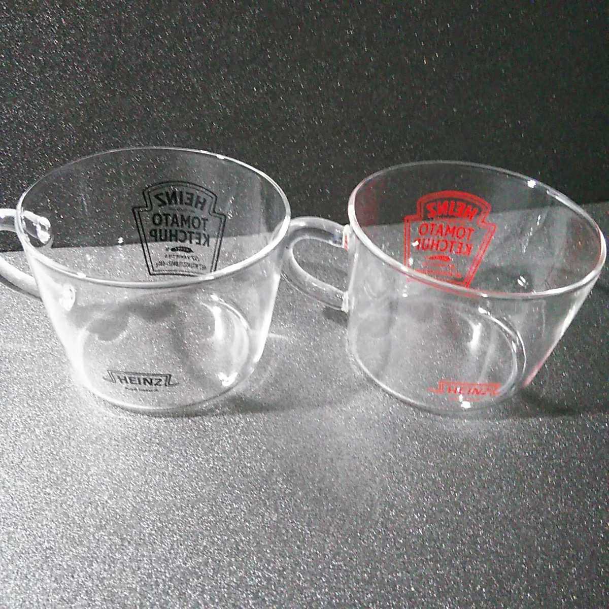 ● ハインツ「ガラス製 スープカップ 2個 木製スプーン 2個 鍋敷き 2個」HEINZ コースター