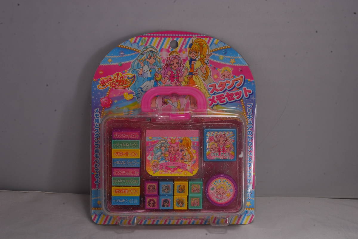 ◆希少未開封品◆HUGっとプリキュア スタンプメモセット ミニプリハート2個 ミニミライパッド 4個セット 4762_画像2