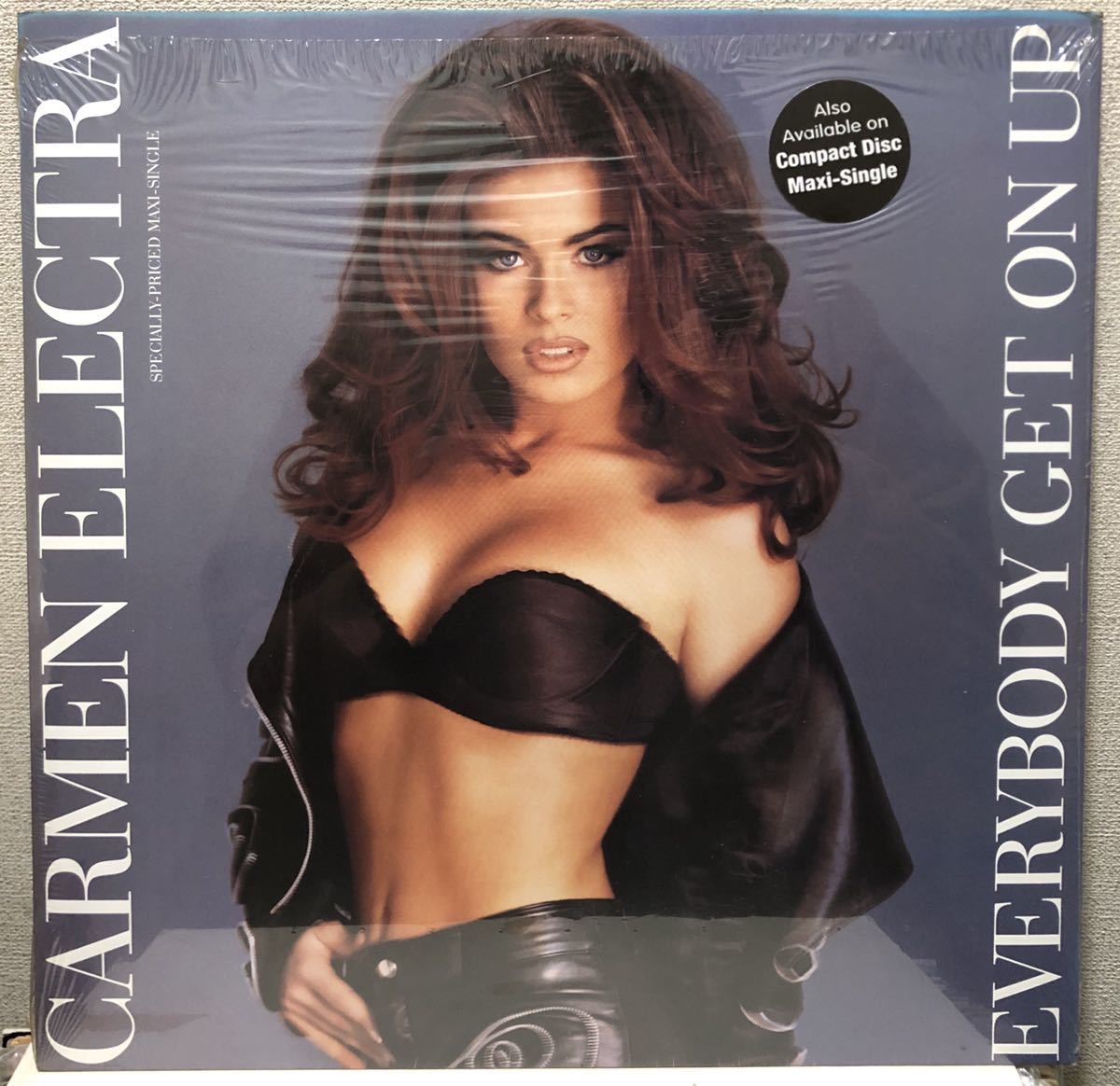 レア 1992 Carmen Electra / Everybody Get On Up カルメン エレクトラ Original US 12 Paisley Park Warner シュリンク ステッカーの画像1