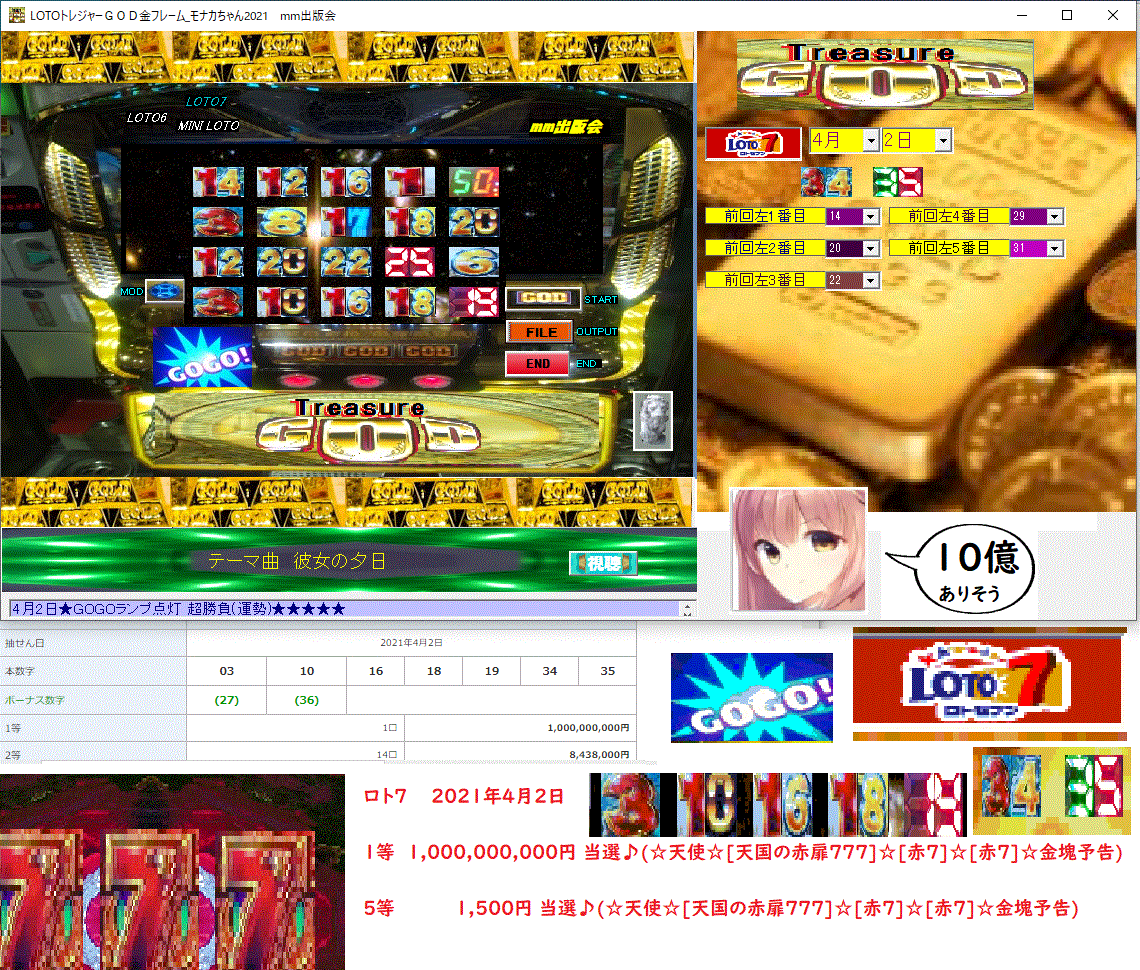 予想 ロト 天国 7 【ロト7無料予想】次回(第422回)のズバリ5口予想