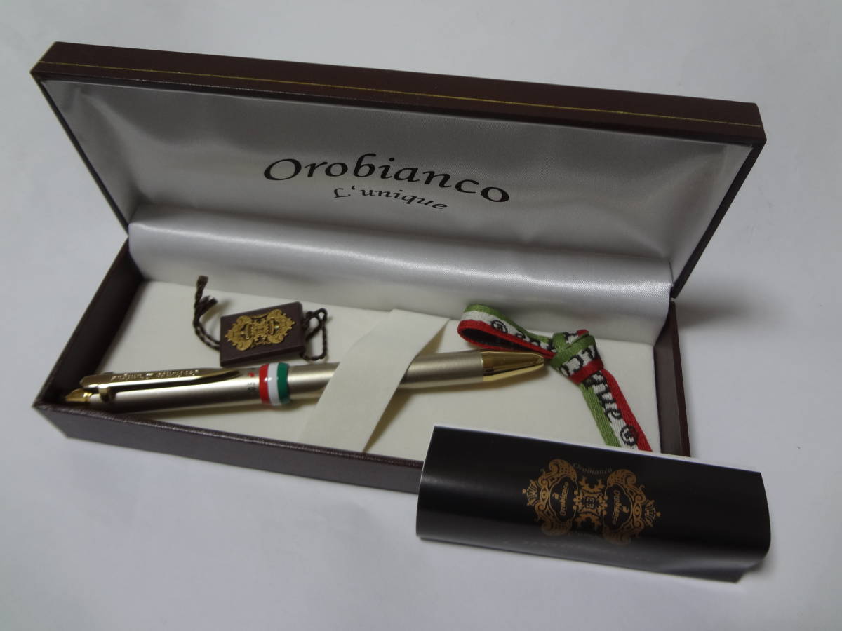 オロビアンコ Orobianc ルニーク 3色ペン ボールペン シャープペンシル ト ライトイエローゴールド 展示未使用品_画像1