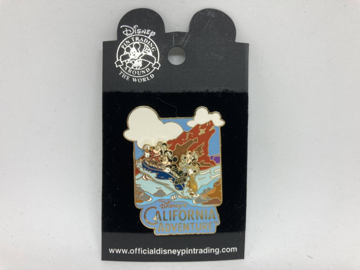 ♪♪ 155 DLR Disneyland アメリカ ピンバッジ グリズリーリバーラフト Grizzly River Raft Mickey Minnie Goofy スライダー ピン 2002_画像2