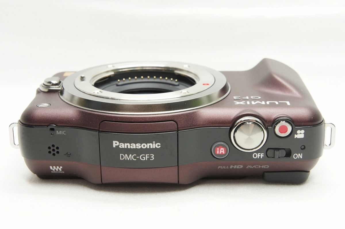 【アルプスカメラ】美品 Panasonic パナソニック LUMIX DMC-GF3 ボディ センシュアルブラウン ミラーレス一眼カメラ 210411s_画像3