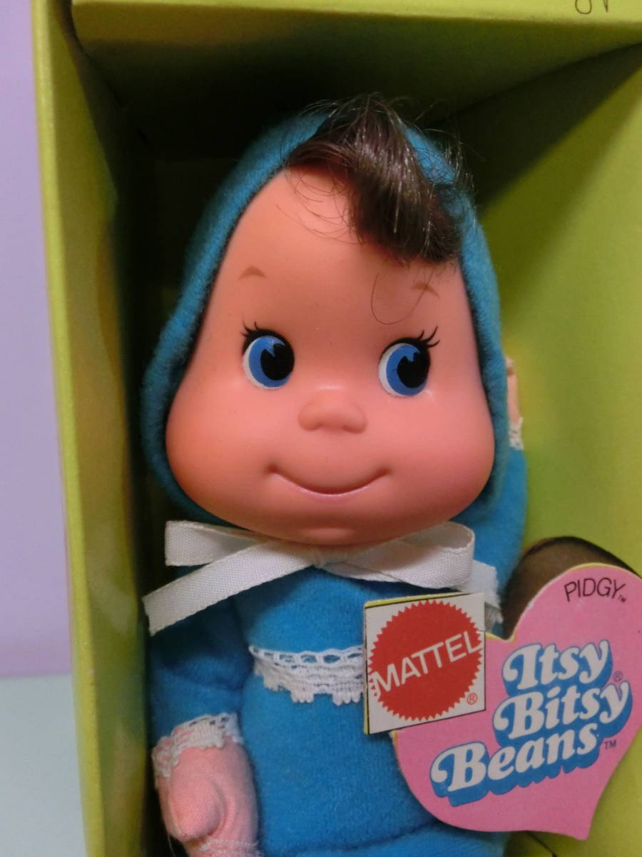  Vintage 1973 year Itsy Bitsy Beans baby sofvi doll bean doll MATTEL 70s Vintage Baby Doll Raver face baby soft toy 