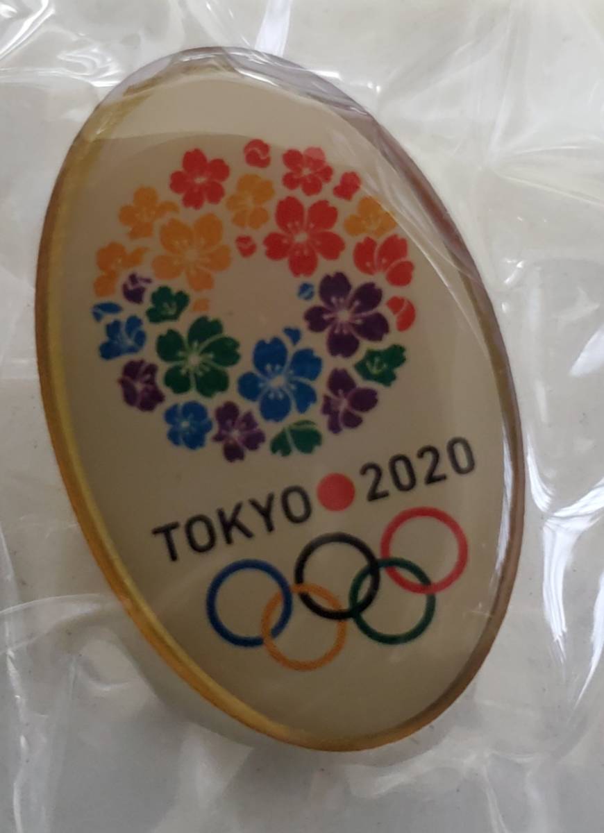 希少　2020年東京オリンピック 記念ピンバッジ まとめて100個セット 非売品 楕円形 新品未開封