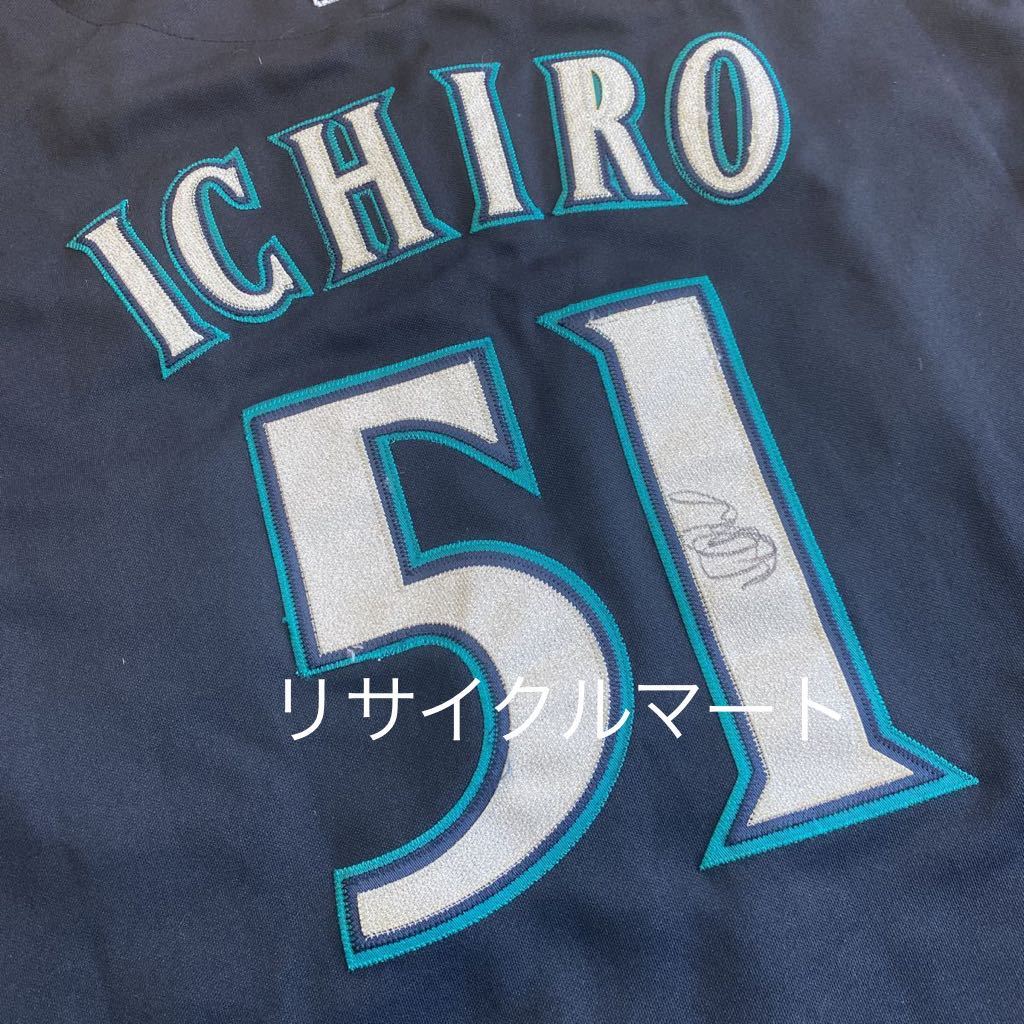 希少　レア　シアトル・マリナーズ イチロー選手＃５１ サイン入り ユニフォーム 30周年　マジェスティック Majestic■MLB_画像2