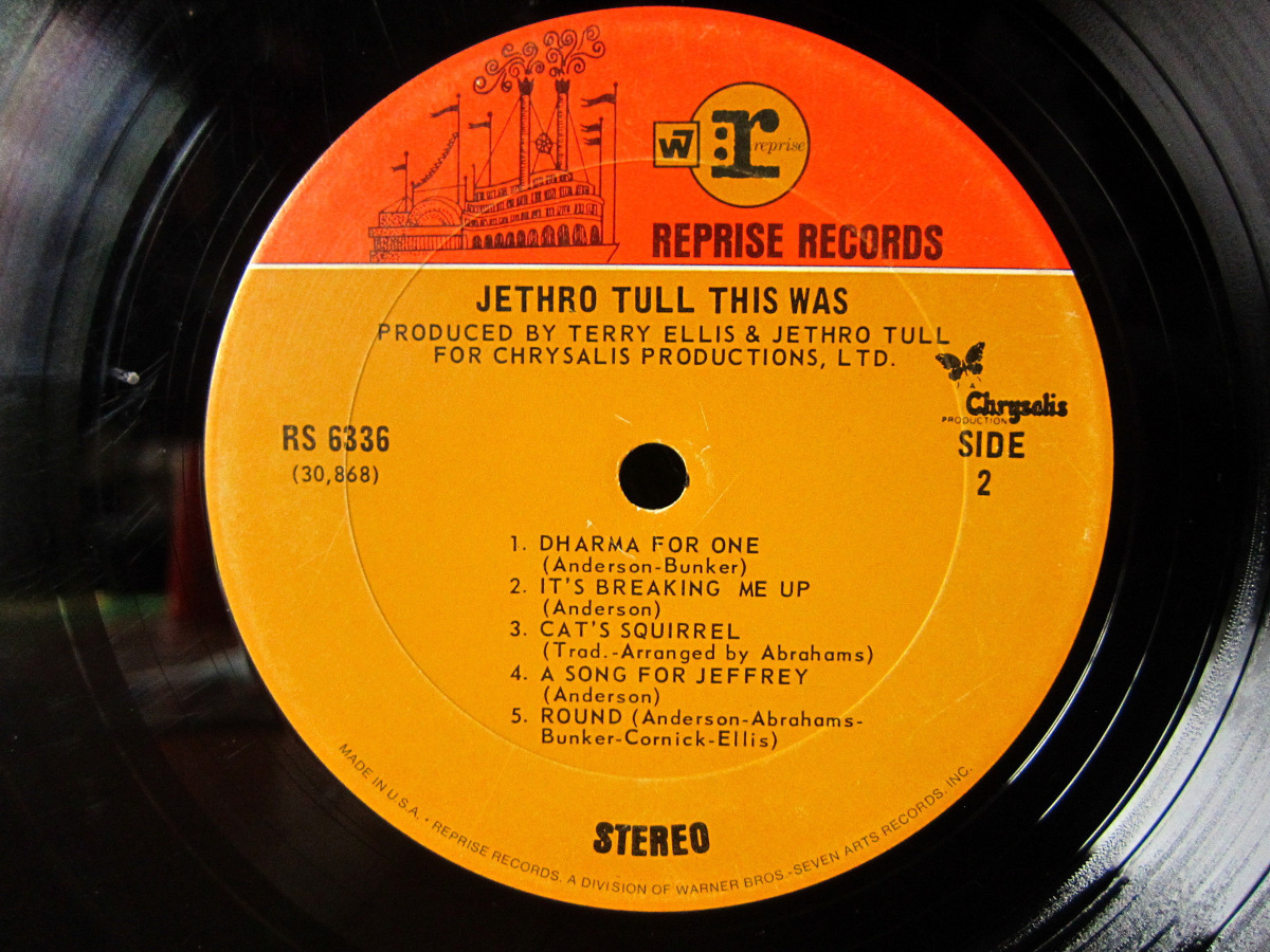 JETHRO TULL●THIS WAS Reprise Records RS 6336●210401t2-rcd-12-rkレコード米盤US盤70年オリジナルジュスロタルロックLP_画像4