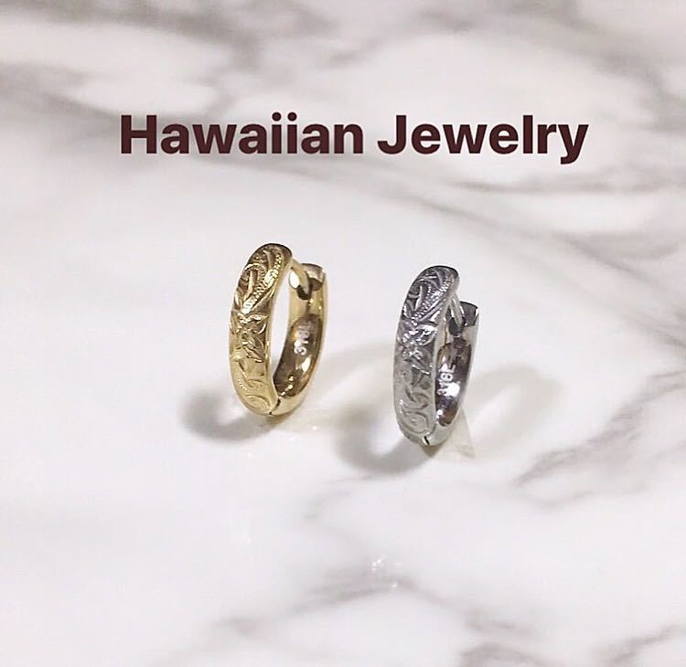  high class Hawaiian jewelry earrings men's lady's Gold simple man popular 