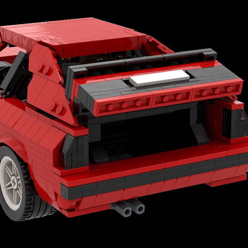 【セール!】 レゴテクニック互換 アウディ スポーツ クワトロ レッド ブロック LEGO AUDI レゴ レゴテクニック_画像8