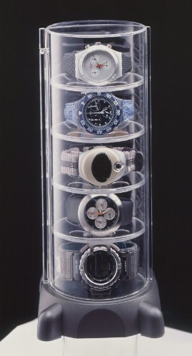 ●◇□ブラック シンコハンガー タワー型時計コレクションケース コレクタワーG ブラック_画像3