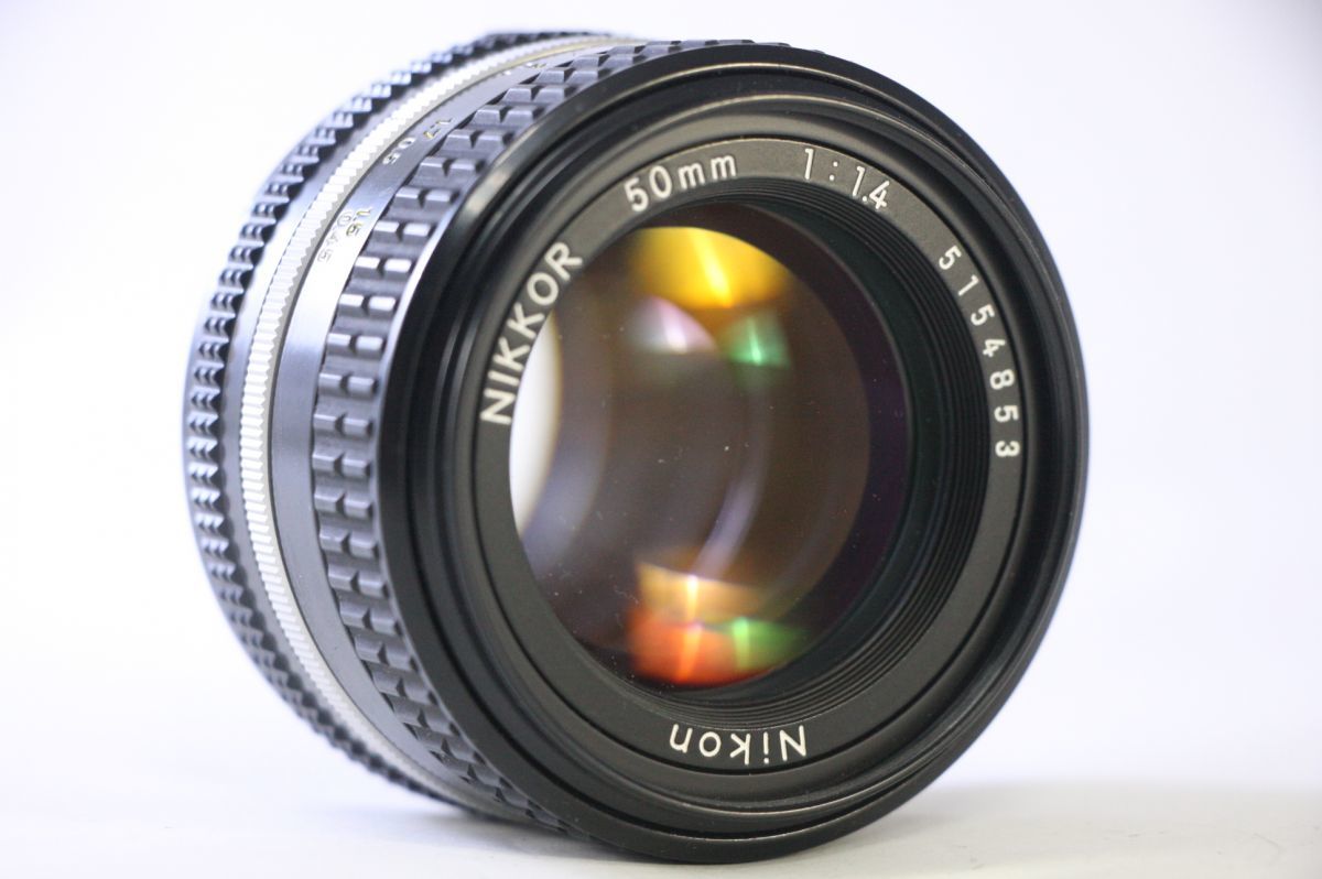 良品☆ニコン Nikon AI-S NIKKOR 50mm F1.4☆うすくもり☆OOO212