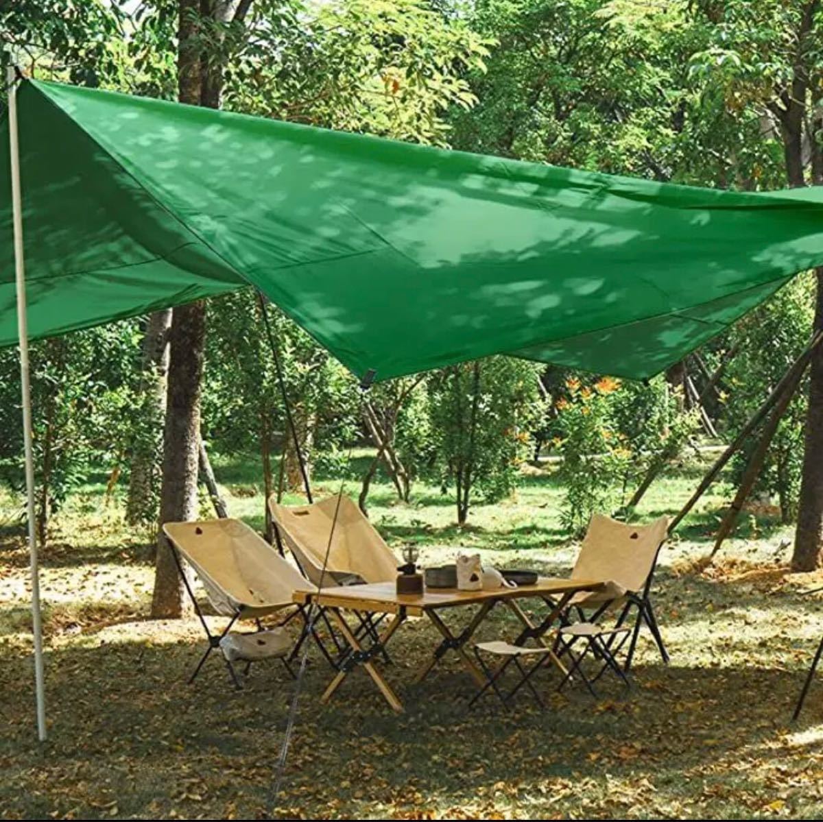 PECHAM 防水タープ キャンプ タープ テント 軽量 日除け 高耐水加工
