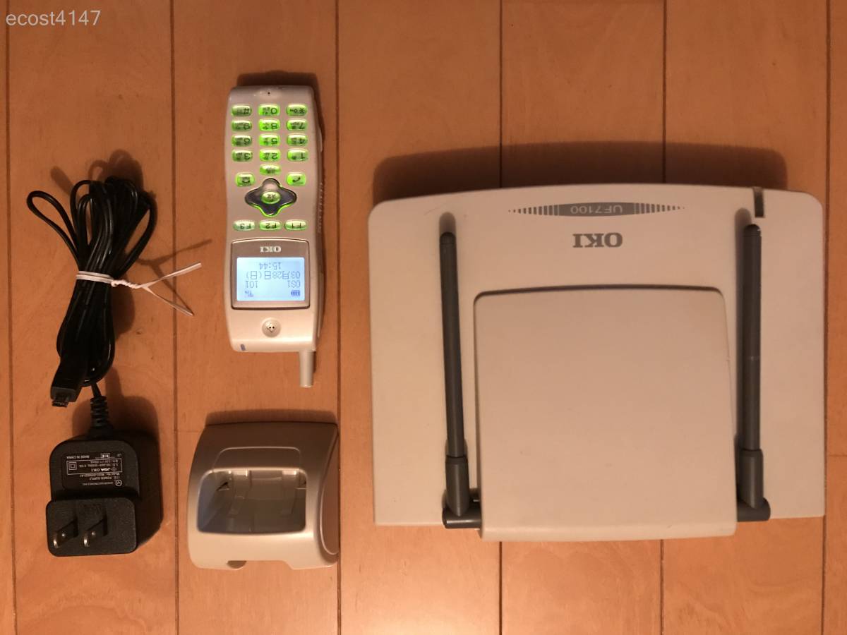 祝開店!大放出セール開催中 1中古☆OKI アンテナ(ND)+電話機+充電台