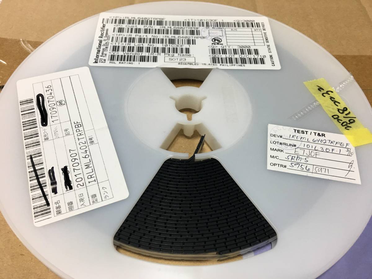 Pch MOSFET IRLML6402TRPBF 2232個 - トランジスタ Pch MOSFET IRLML6402TRPBF 2232個 - トランジスタ