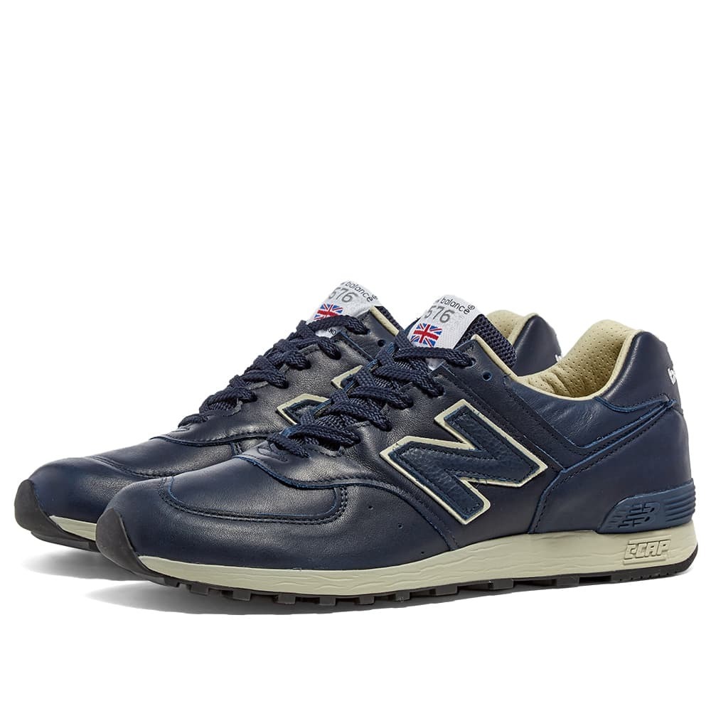 フルグレイン オールレザー New Balance M576CNN NAVY UK製 US9 27cm 新品未使用 イギリス英国製 ネイビー NB スニーカー Made In Englandの画像3