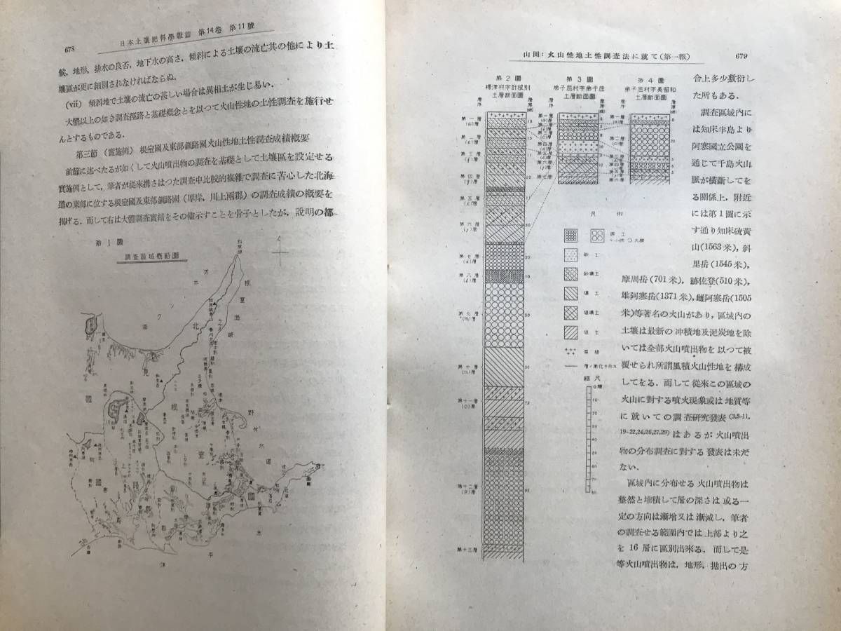 『火山性地土性調査法に就いて 農事試験調査資料第9号 昭和15年11～12月 日本土壌肥料学雑誌第14巻第11・12号別刷』北海道農事試験場 01481_画像5