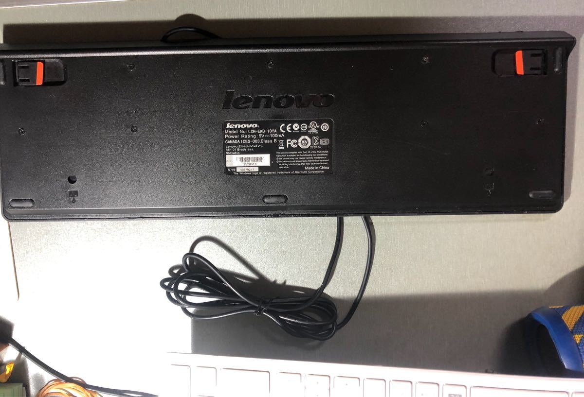 lenovo PCのキーボード　USB有線　中古