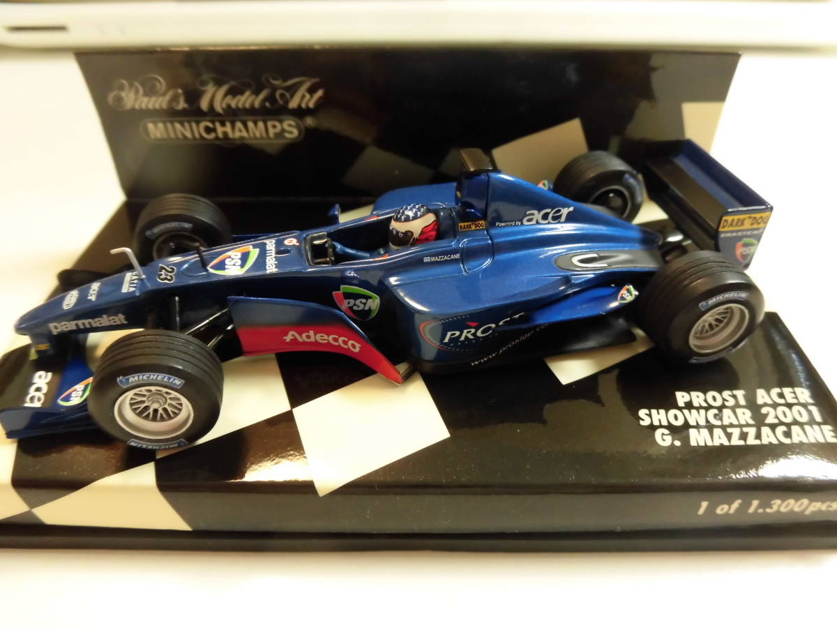 プロスト・エイサー　ショーカー　2001　ガストン・マッヅァカーネ　【PMA　1/43　ミニチャンプス　F1ミニカー】_画像1