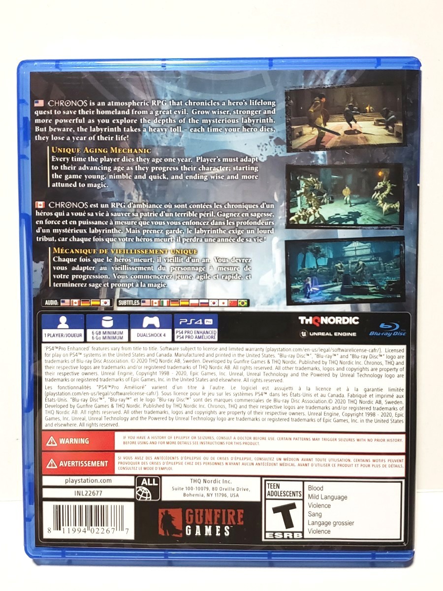 PS4　クロノス：ビフォー ジ アッシュ　北米版