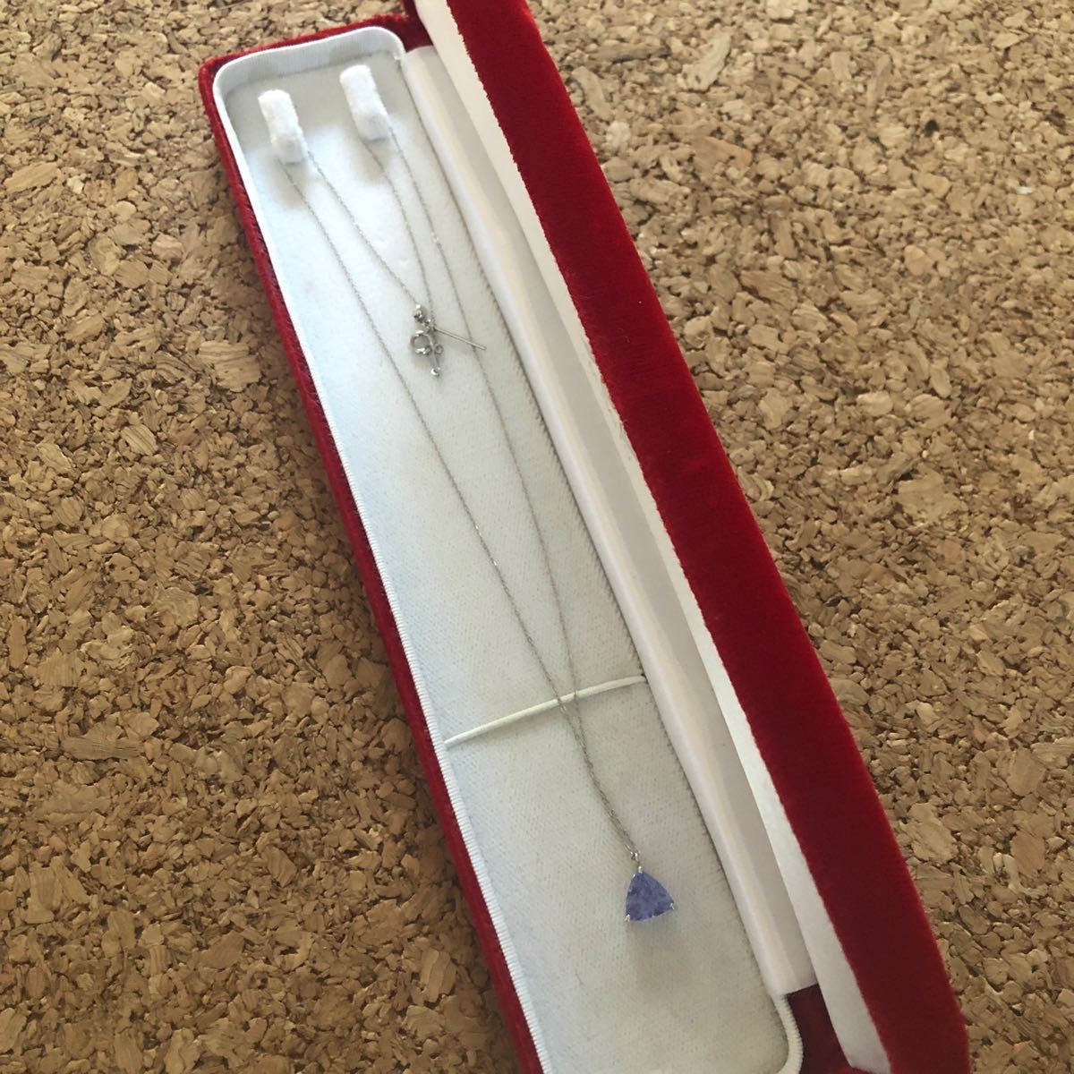 フラワープリント pt850ネックレス pt900トップ 石1.50 値上げ予定