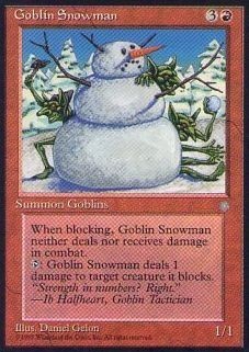 011215-002 IA/ICE ゴブリンの雪だるま/Goblin Snowman 英2枚_画像1