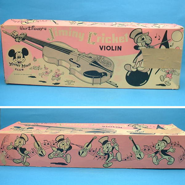  Disney ji minnie Pinocchio violin RELIABLE PLASTICS company ( Canada * Toronto ) plastic Vintage 