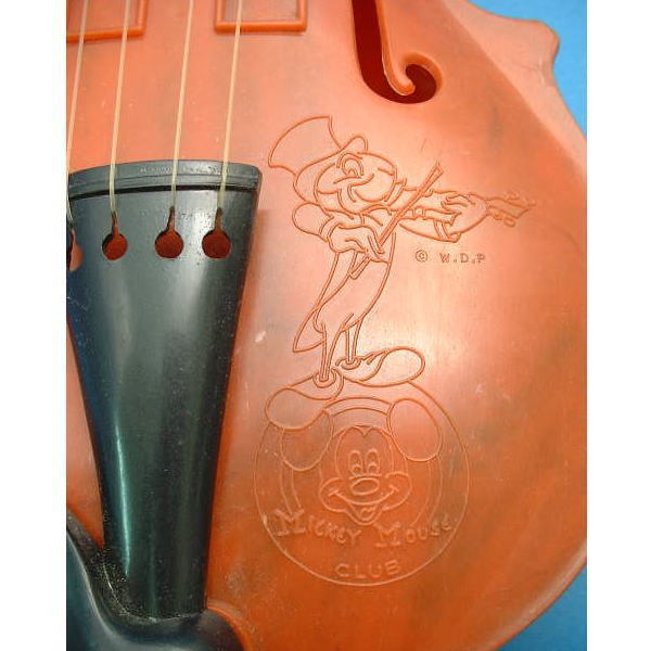  Disney ji minnie Pinocchio violin RELIABLE PLASTICS company ( Canada * Toronto ) plastic Vintage 