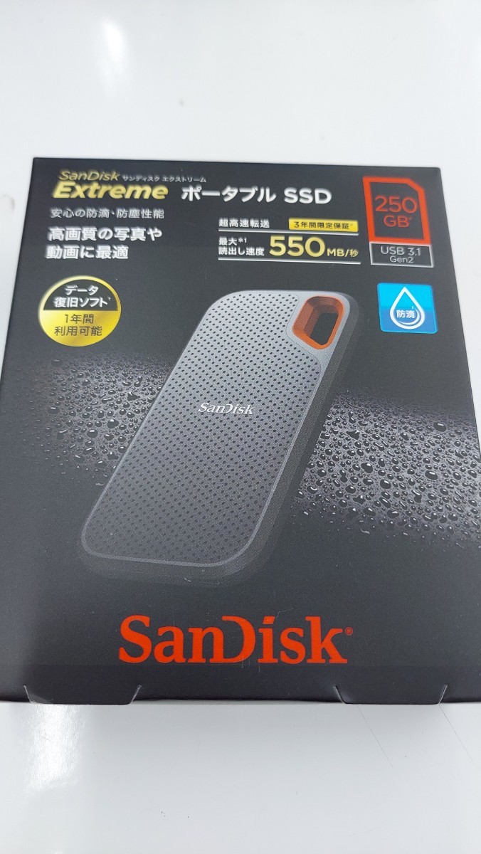 SanDiskサンディスクExtremeエクストリームSSD 250GB SDSSDE60-250G-J25