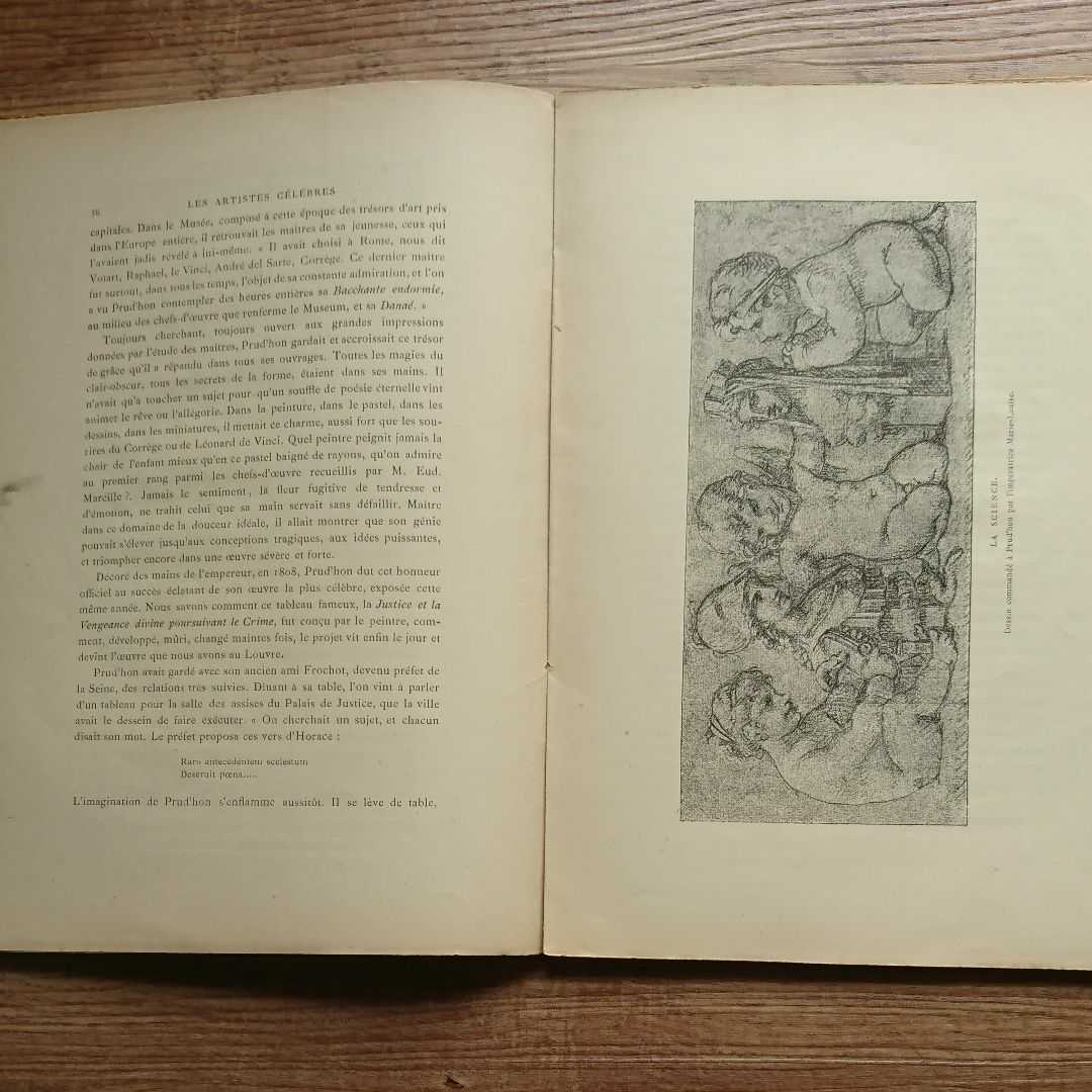 アンティーク 画集 プリュードン 1886年 天使 プルードン エンジェル