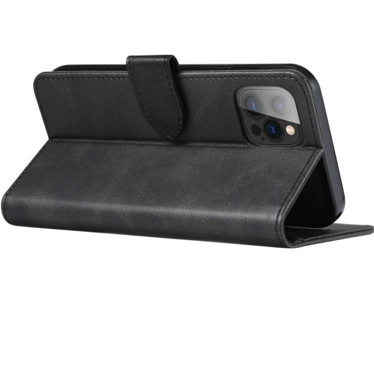 iphone12pro Max 手帳型 黒色 ベルト付き マグネットベルト アイフォン カバ iphoneケース カード収納 定期券 カード スマホカバー_画像5