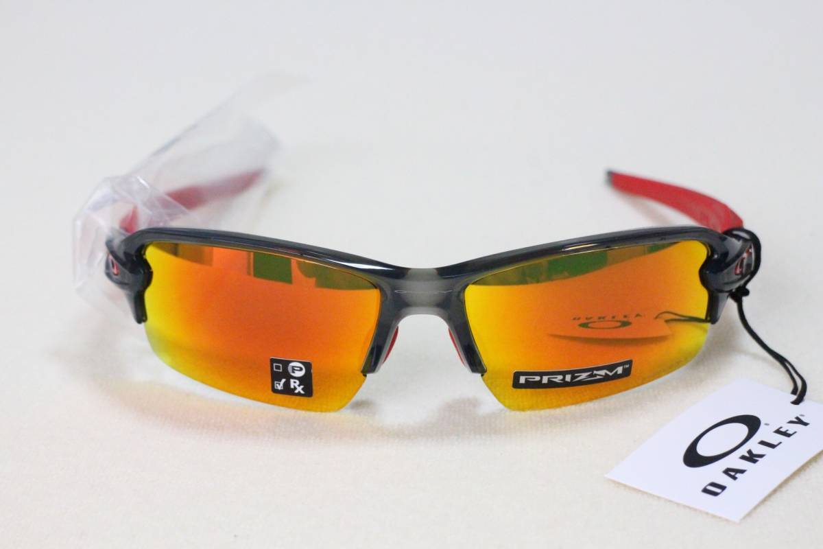 オークリー OAKLEY Flak 2.0 フラック OO9271-3061 グレースモーク プリズムルビー 新品 アジアンフィット_画像2