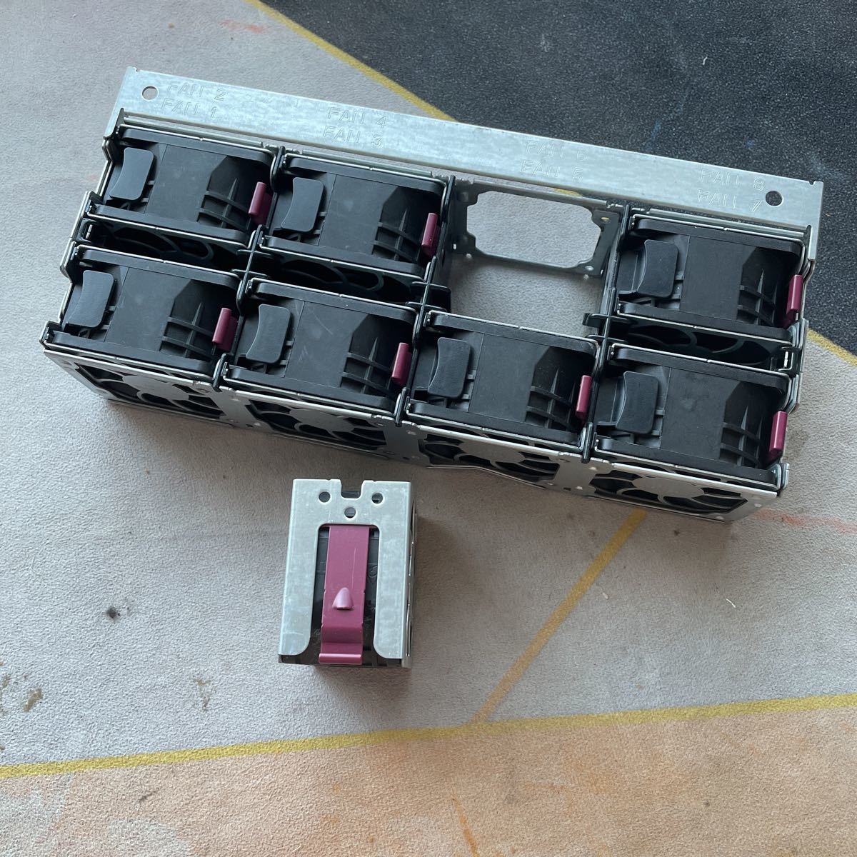 (HP) DC BRUSHLESS AFC0612DE Assy 394035-001 システムファン 8個管一式セット 4